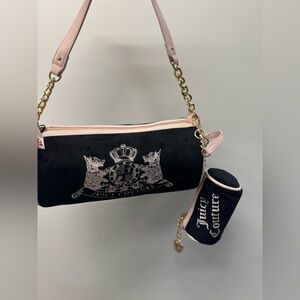 Juicy Couture Choose Scootie Dogs Barrel Satchel - Retro black pink